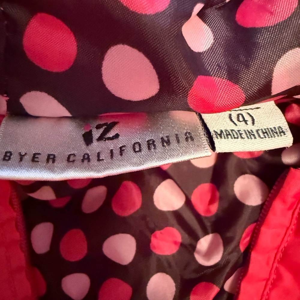 Byer California Pink Polka Dot Jacket - Picture 5 of 7